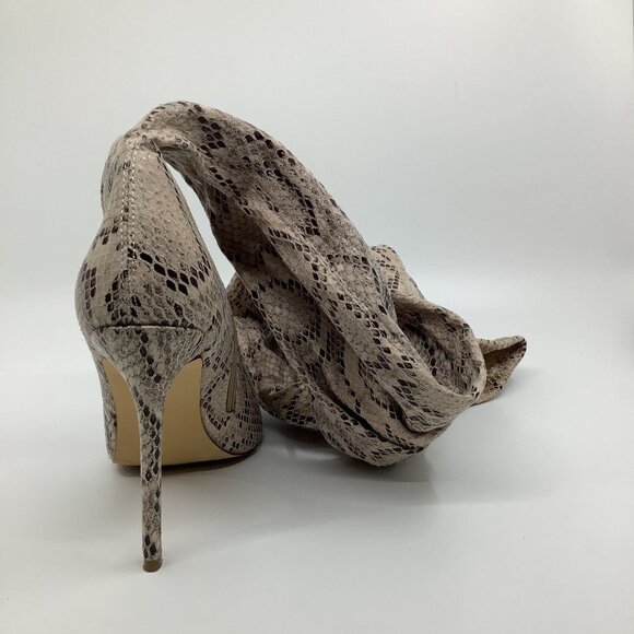 Olivia Faux Leather Snakeskin Over The Knee Boots - Picture 3 of 8